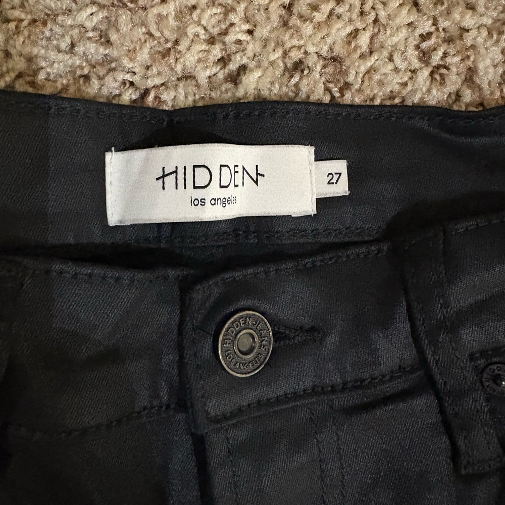 Women’s Shine Black Pants - Picture 3 of 4